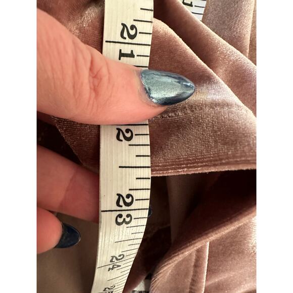MADEWELL | Warm Ash Velvet Ballet Wrap Top Taupe Velvet | Size Extra Small - Picture 10 of 10